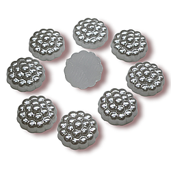 Напівнамистини Малина 25 г 10 мм Білий +-130 шт.