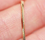 Ланцюжок Xuping. Довжина: 45,5-51 см. Ширина: 1 мм. Медичне золото., фото 4