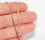 Ланцюжок Xuping. Довжина: 45,5-51 см. Ширина: 1 мм. Медичне золото., фото 5