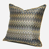 Декоративна подушка на диван. Стильна інтер'єрна подушка Сучасна дизайнерська подушка 45*45, стиль 4, фото 3