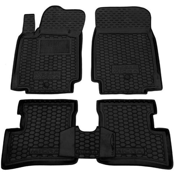 Гумові килимки в салон Nissan Micra (K12) 2002-, фото 1