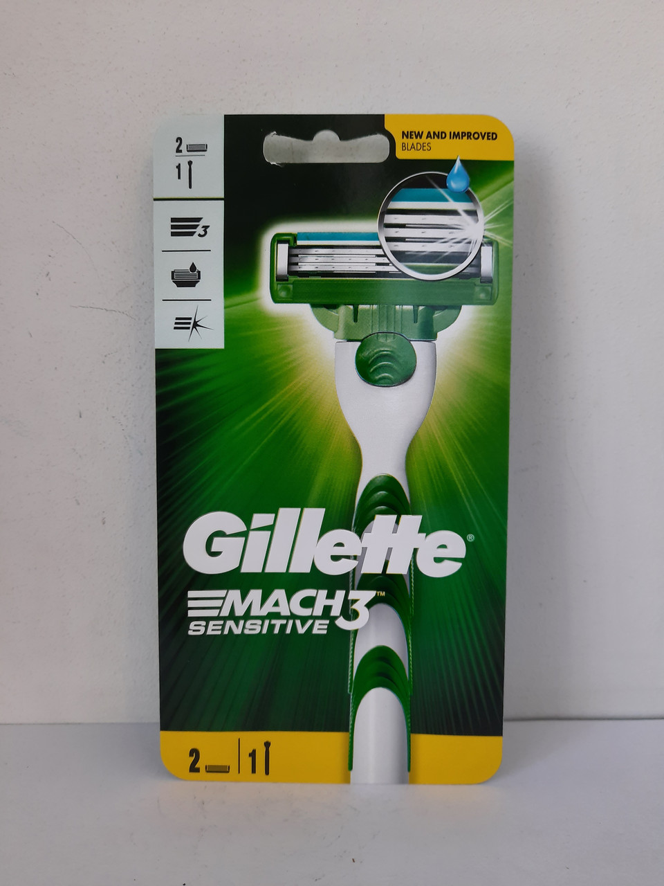Станок для гоління чоловічий Gillette Mach 3 Sensitive (Жилет Станок ...