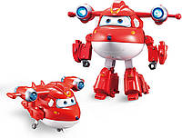 Супер крылья Джетт Делюкс со светом и звуком Super Wings Deluxe Transforming Jett Supercharge 740431