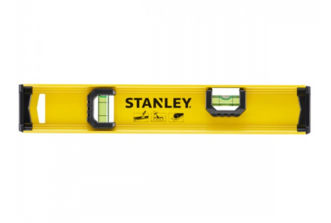 Рівень будівельний спиртовий алюмінієвий 300 мм STANLEY "BASIC I-BEAM": L = 30 см, 2 капсули (0-42-072)