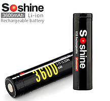 Акумулятор Soshine 18650 Li-Ion 3600 mAh з зарядним через USB, захищений