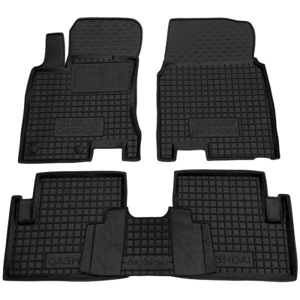 Гумові килимки в салон Nissan Qashqai 2007-, фото 1