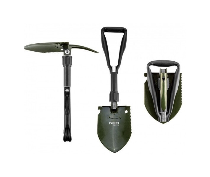 Лопата саперна 5в1, туристична, складана, 0.85кг, чохол 63-121 Арт.38051 NEO