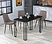 Сучасний стіл лофт обідній прямокутний із заокругленими кутами Сквер 120-65 Loft Design, фото 8
