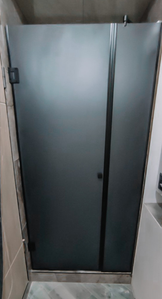 Душевая перегородка стеклянная BEATRICE LOFT (Беатрис Лофт) графит ...