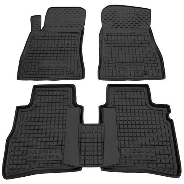Гумові килимки в салон Nissan Sentra 2015-, фото 1