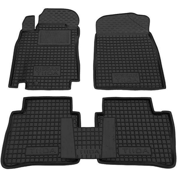 Гумові килимки в салон Nissan Tiida 2004-, фото 1