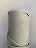Світло-оливкова лляна сорочково-платтєва тканина, 100% льон, колір 122/138, фото 7