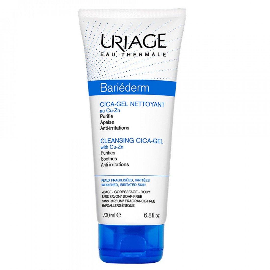 Очищаючий цика-гель із Cu-Zn Uriage Bariederm Cleansing Cica-Gel 200 мл (3661434005466)