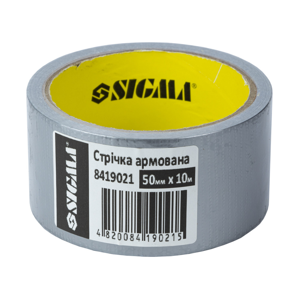 Стрічка армована (сіра) 50 мм×10м SIGMA (8419021)