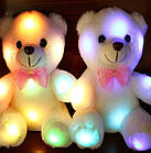 Світиться ведмедик, 22 см. м'який плюшевий ведмедик для подарунка, фото 3