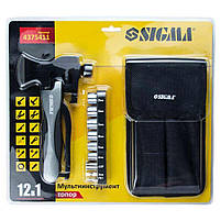 Мультиінструмент сокира 12в1 + насадки (чохол) SIGMA (4375411), фото 7