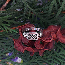 Кільце перстень оберіг амулет чоловіче Вузол нескінченності срібло 925, фото 5