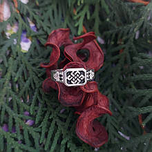 Кільце перстень оберіг амулет чоловіче Вузол нескінченності срібло 925