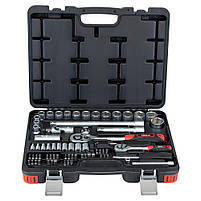Набір насадок торцевих і біт 1/4", 1/2" 72 шт CrV Taiwan ULTRA (6003112), фото 2