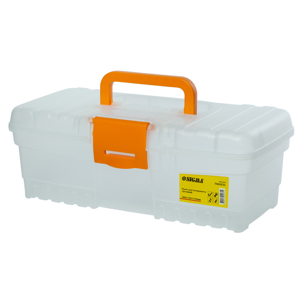 Ящик для інструменту (прозорий) 300×155×110 мм SIGMA (7404231), фото 1