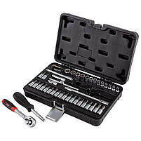 Набір насадок торцевих і біт 1/4" 46 шт CrV Taiwan ULTRA (6003162), фото 2