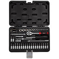 Набір насадок торцевих і біт 1/4" 46 шт CrV Taiwan ULTRA (6003162), фото 4