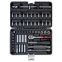 Набір насадок торцевих і біти 1/4" 56 шт CrV Taiwan ULTRA (6003172), фото 3