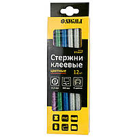 Набір стрижнів клейових Ø11.2×200мм 12 шт. 0.24 кг (колірні) SIGMA (2713151), фото 2
