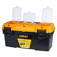 Набір ящиків для інструменту 2в1 з органайзером 410×209×195 мм, 535×291×280 мм SIGMA (7403771), фото 5