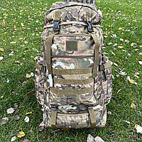 Рюкзак военный тактический туристический 80 - 85 литров армейский рюкзак мультикам