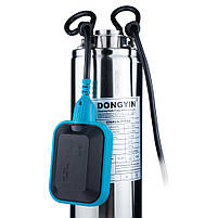 Насос із нижнім забором води 0.37 кВт H 42 (30)м Q 55(33) л/хв Ø100 мм + поплавець DONGYIN (777352), фото 3