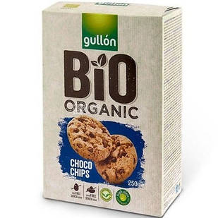 Печиво без алергенів Gullon Bio Organic зі шматочками шоколаду 250 г