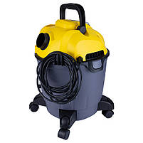 Пилосос будівельний 1200 Вт 1.5м3/хв 15.5КПа пластиковий бак 18 л VORTEX (5346233), фото 4