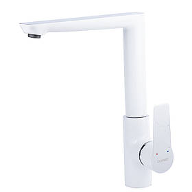 Змішувач GARDA Ø35 для кухні Г-злив на гайці CORSO (BC-4B221W) (9605103)