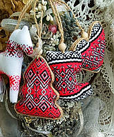 Текстильні прикраси на ялинку, Оригінальні прикраси в українському стилі