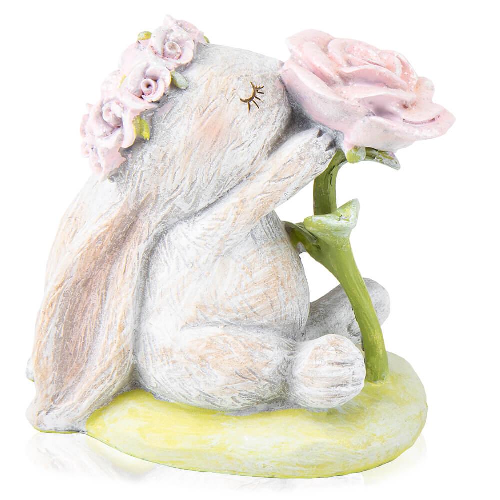 Фігурка "Кролиця з трояндою", 12 см ELISEY