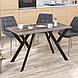 Кухонний стіл лофт обідній прямокутний із закругленими кутами для дому, офісу Ішла 120-65 Loft Design, фото 8