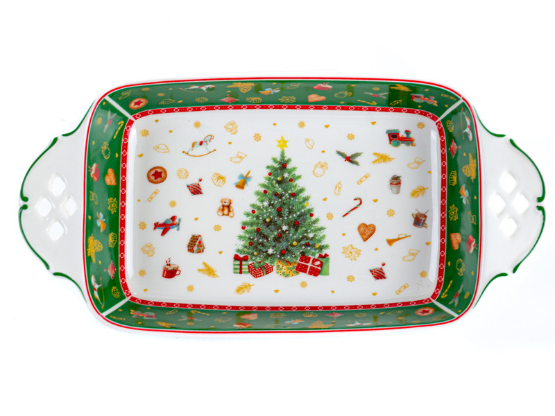 Блюдо шубниця Lefard Різдвяна колекція 30х15х5 см 985-110