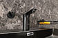 Чорний сенсорний змішувач для раковини Sanela SLU 57 VB, на батарейках, двотрубний, фото 4