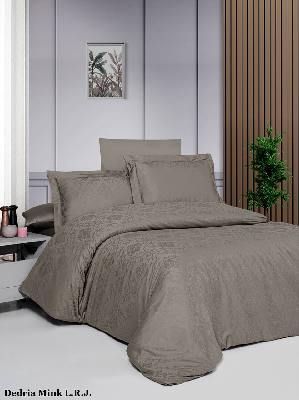 Турецьке Постільне Бельє First Choice Jacquard Vladya Mink
