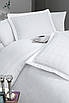 Турецьке Постільне Бельє First Choice Deluxe Satin Stripe Royce White, фото 3