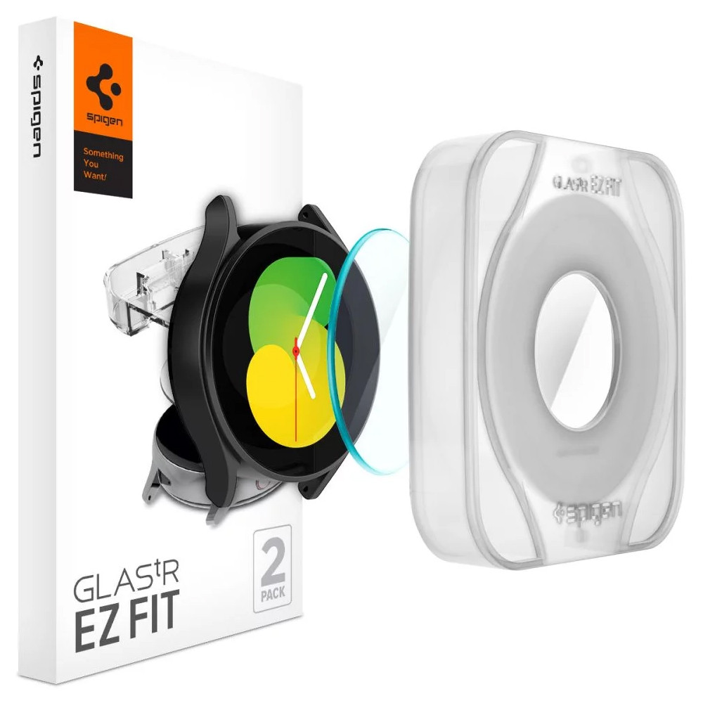 Захисне скло Spigen для Galaxy Watch 5 / 4 (44 mm) EZ FiT GLAS.tR (2 шт.) (AGL05339)