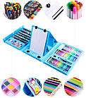 Набір для малювання та творчості з мольбертом у валізці 208 предметів Super Mega Art Set блакитний. УЦІНКА! Лучшая цена, фото 4