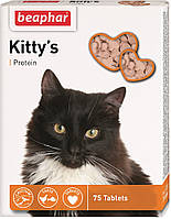 Kittys +Protein Лакомство для кошек, с протеином 75 таблеток