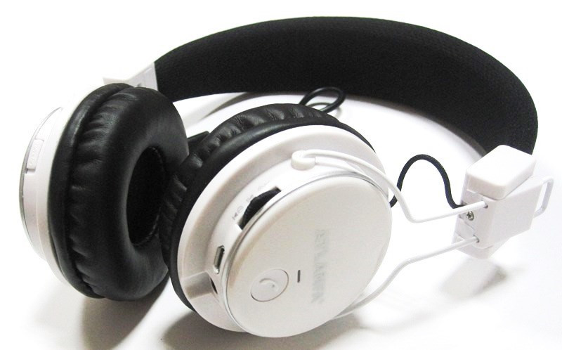Навушники Bluetooth Atlanfa 7611 Білі бездротові блютуз MP3 FM мікрофон Лучшая цена