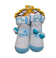 Детские махровые носки Attractive 6-12 мес белые с голубым