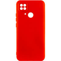 Матовий силіконовий чохол із захистом на камеру на Xiaomi Poco C40 / Сяомі Поко Ц40 червоний / red