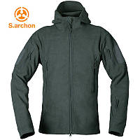 Кофта тактическая флисовая флиска куртка с капюшоном S.archon olive Размер XXL
