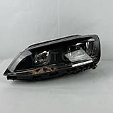 Передні LED фари на Volkswagen Jetta 2011-2018, Ангельські очі,Бі ксенон, фото 7
