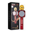 Безпровідний мікрофон караоке WS-1816 червоний з функцією зміни тембру голосу Лучшая цена, фото 2